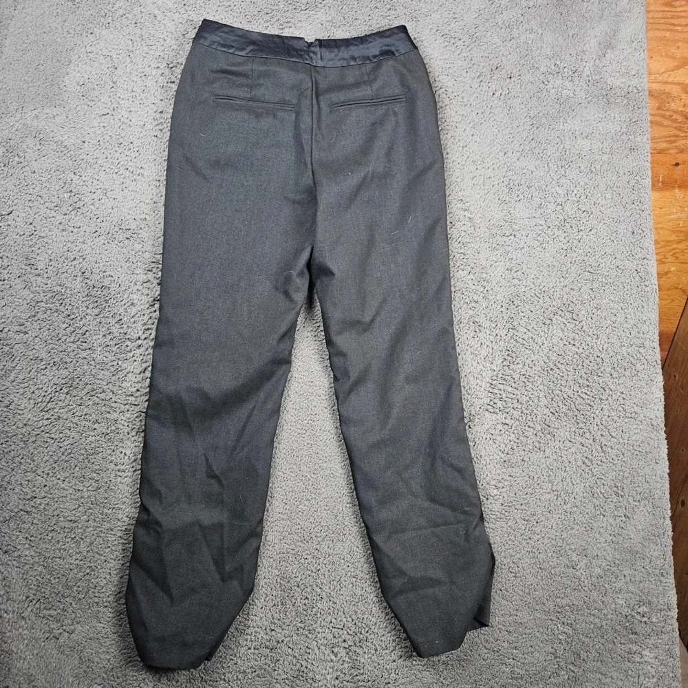 Free People Black Herringbone High Waisted Trouser Pants Women's‎ Size 8